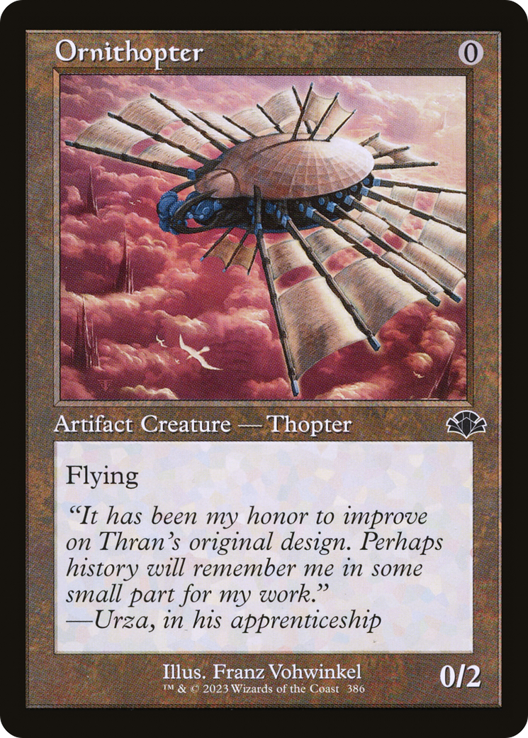 Ornithopter (Retro) [Dominaria Remastered] MTG Single Magic: The Gathering | Red Claw Gaming