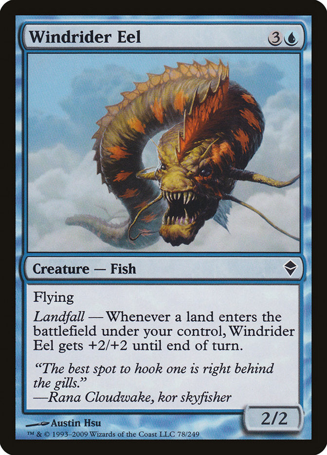 Windrider Eel [Zendikar] MTG Single Magic: The Gathering | Red Claw Gaming