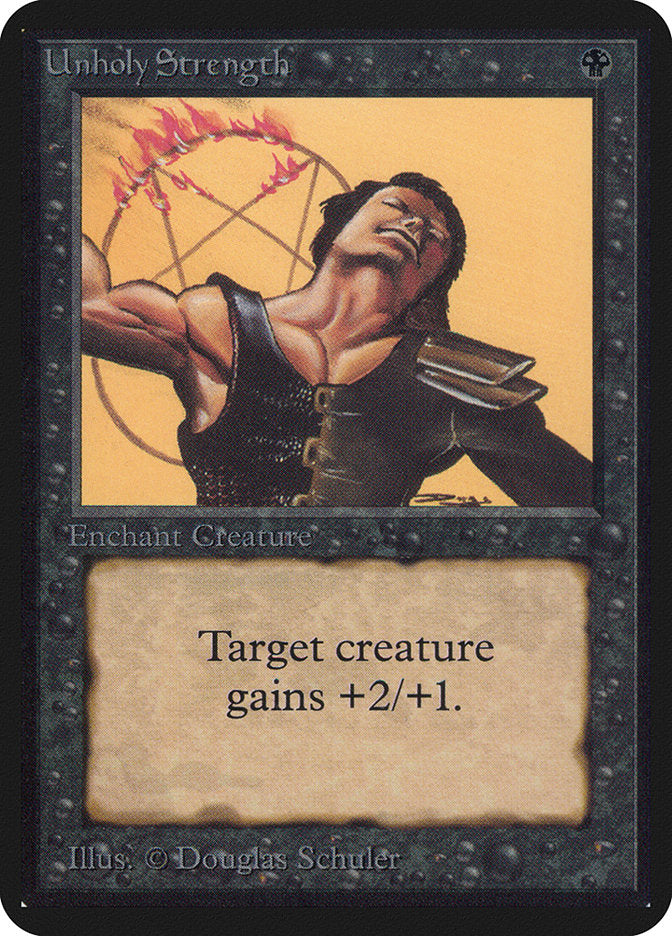 Unholy Strength [Alpha Edition] MTG Single Magic: The Gathering | Red Claw Gaming