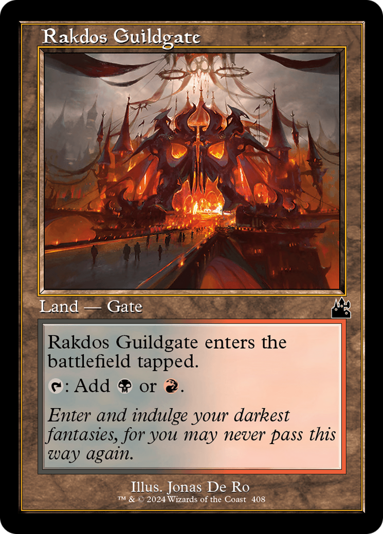 Rakdos Guildgate (Retro Frame) [Ravnica Remastered] MTG Single Magic: The Gathering | Red Claw Gaming
