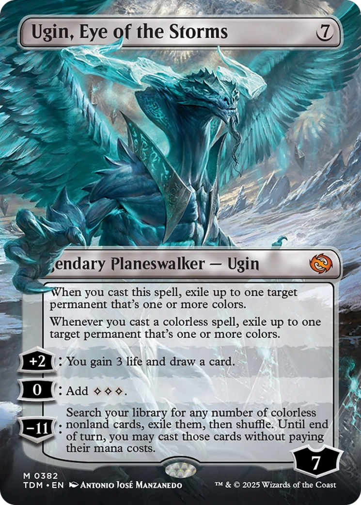 Ugin, Eye of the Storms (Borderless) [Tarkir: Dragonstorm] MTG Single Magic: The Gathering | Red Claw Gaming