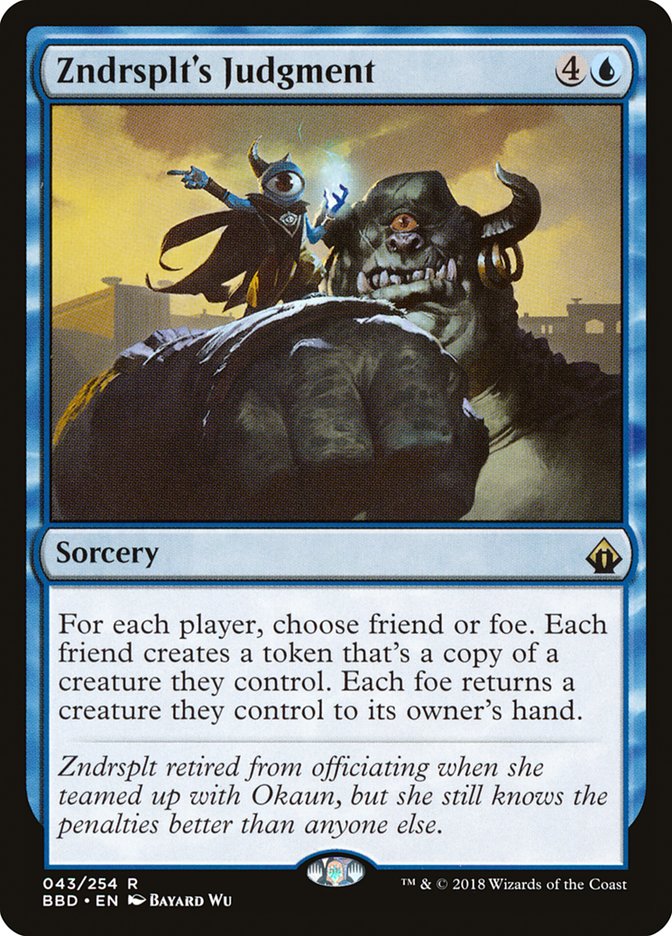 Zndrsplt's Judgment [Battlebond] MTG Single Magic: The Gathering | Red Claw Gaming