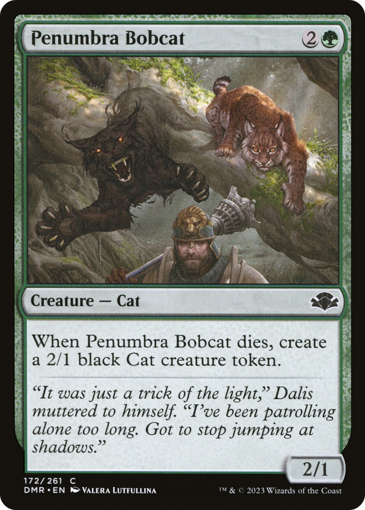Penumbra Bobcat [Dominaria Remastered] MTG Single Magic: The Gathering | Red Claw Gaming