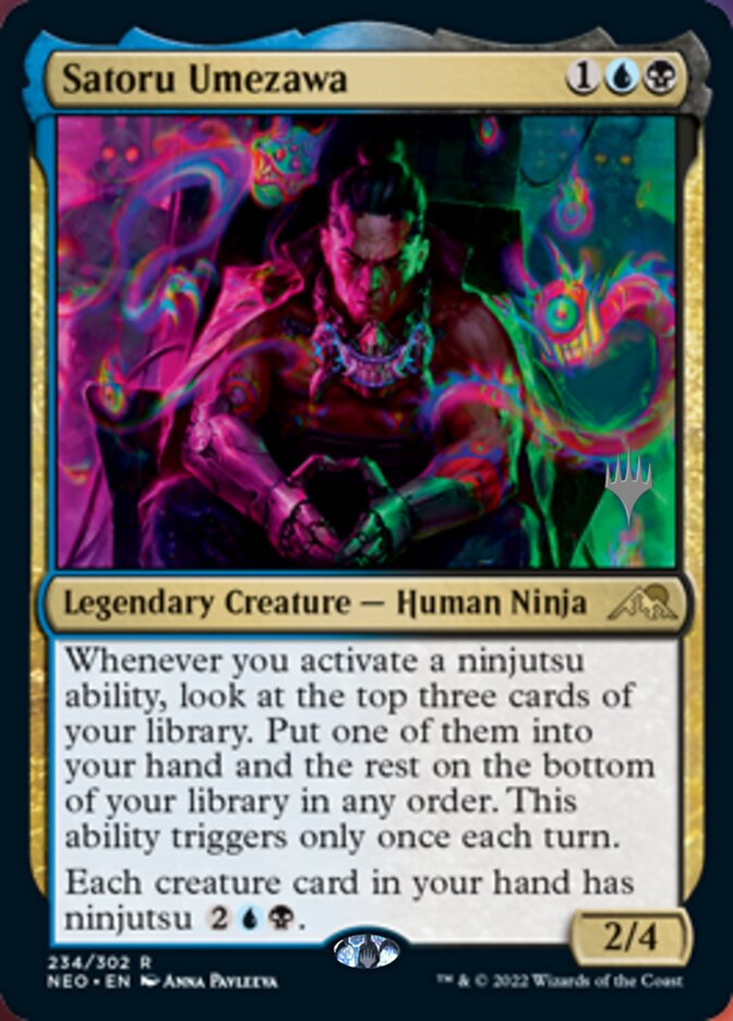 Satoru Umezawa (Promo Pack) [Kamigawa: Neon Dynasty Promos] MTG Single Magic: The Gathering | Red Claw Gaming