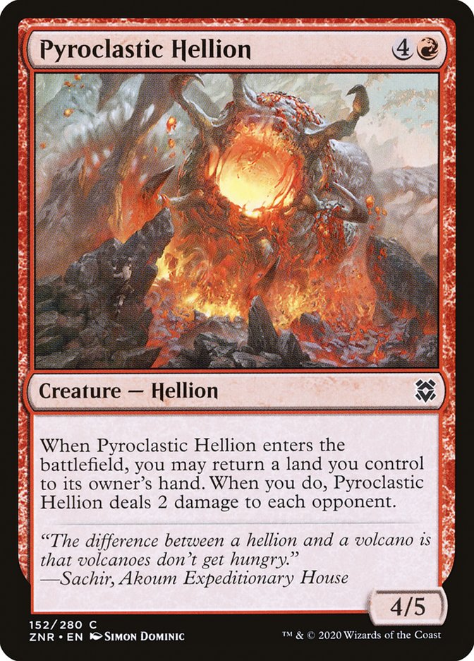 Pyroclastic Hellion [Zendikar Rising] MTG Single Magic: The Gathering | Red Claw Gaming