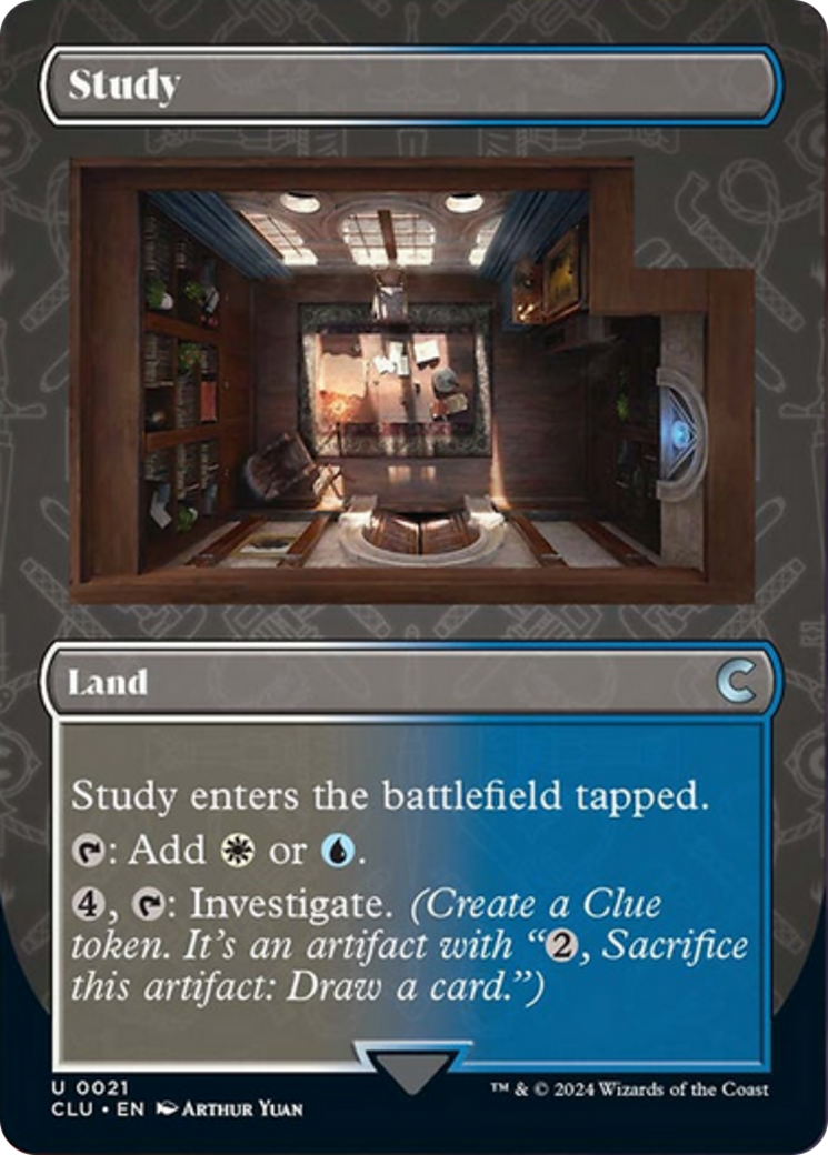 Study (Borderless) [Ravnica: Clue Edition] MTG Single Magic: The Gathering | Red Claw Gaming