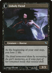 Cloistered Youth // Unholy Fiend [Innistrad] MTG Single Magic: The Gathering | Red Claw Gaming