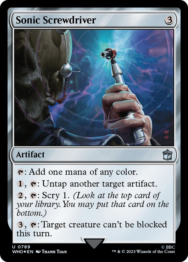 Sonic Screwdriver (0789) (Surge Foil) [Doctor Who] MTG Single Magic: The Gathering    | Red Claw Gaming