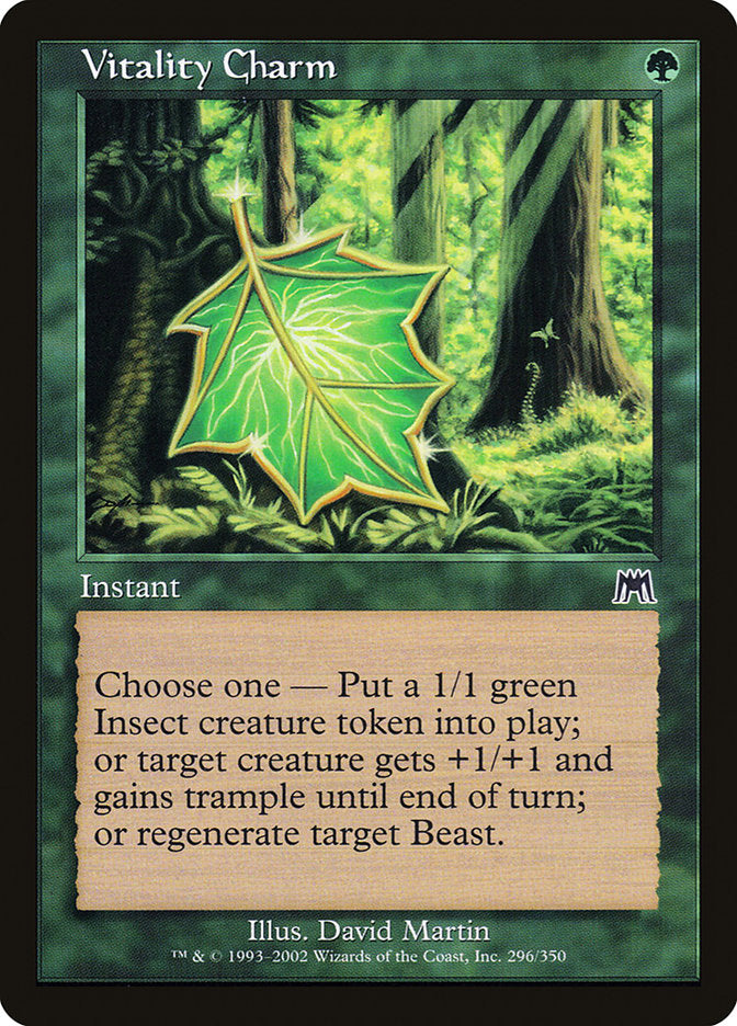 Vitality Charm [Onslaught] MTG Single Magic: The Gathering | Red Claw Gaming