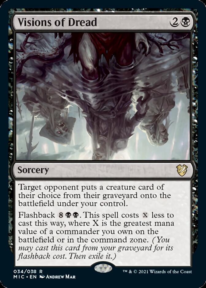 Visions of Dread [Innistrad: Midnight Hunt Commander] MTG Single Magic: The Gathering | Red Claw Gaming