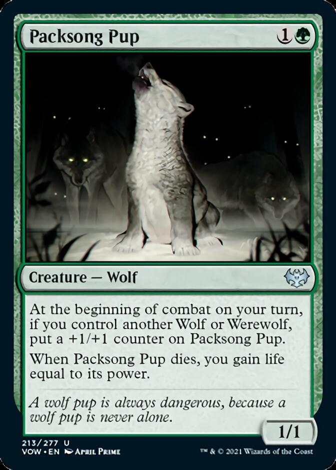 Packsong Pup [Innistrad: Crimson Vow] MTG Single Magic: The Gathering | Red Claw Gaming