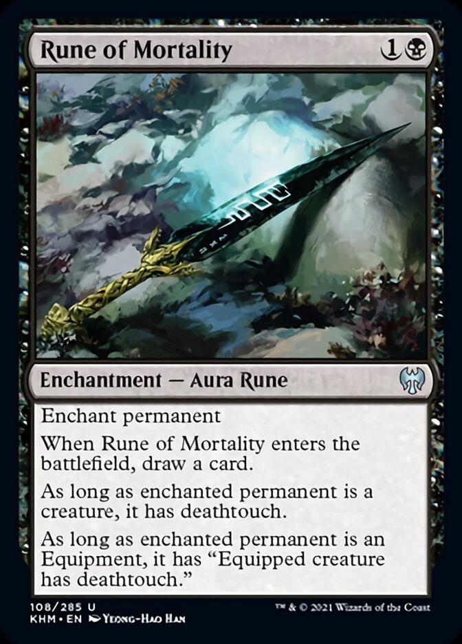 Rune of Mortality [Kaldheim] MTG Single Magic: The Gathering | Red Claw Gaming