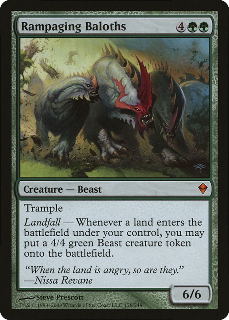 Rampaging Baloths (Zendikar) (Oversized) [Oversize Cards] MTG Single Magic: The Gathering | Red Claw Gaming