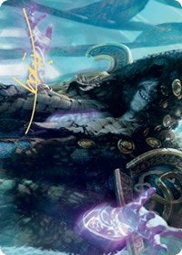 Valki, God of Lies Art Card (Gold-Stamped Signature) [Kaldheim Art Series] MTG Single Magic: The Gathering | Red Claw Gaming