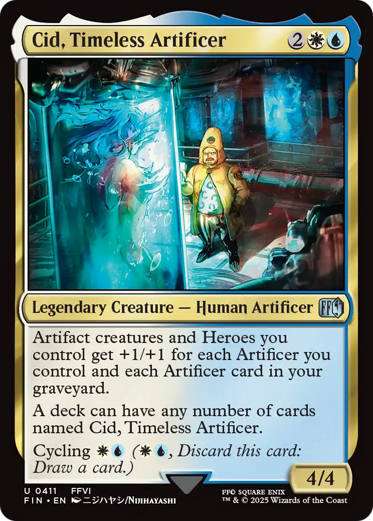 Cid, Timeless Artificer (0411) [FINAL FANTASY] MTG Single Magic: The Gathering | Red Claw Gaming