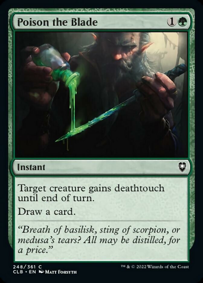 Poison the Blade [Commander Legends: Battle for Baldur's Gate] MTG Single Magic: The Gathering | Red Claw Gaming