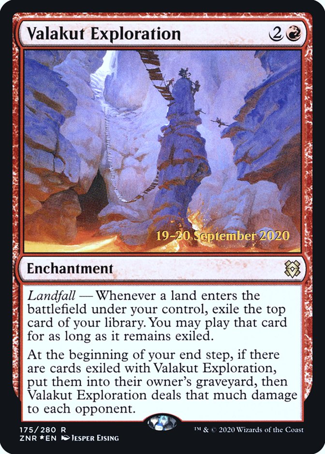 Valakut Exploration [Zendikar Rising Prerelease Promos] MTG Single Magic: The Gathering | Red Claw Gaming