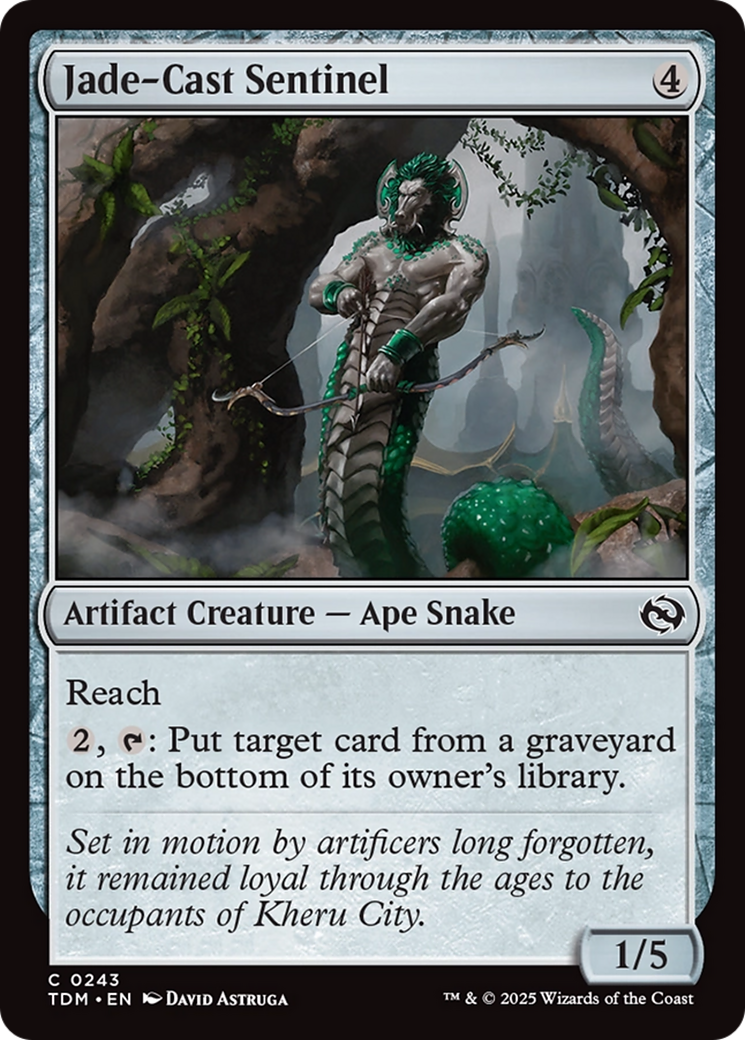 Jade-Cast Sentinel [Tarkir: Dragonstorm] MTG Single Magic: The Gathering | Red Claw Gaming