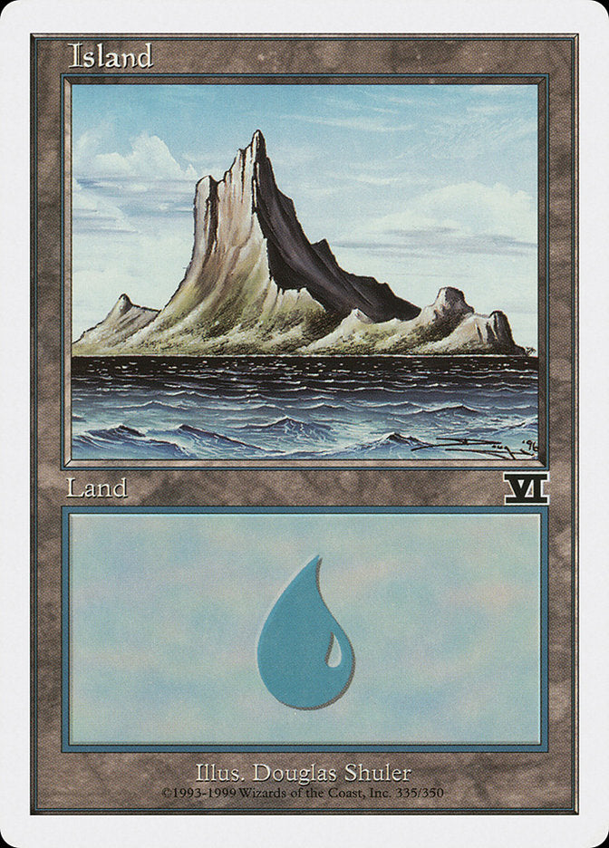 Island (335) [Classic Sixth Edition] MTG Single Magic: The Gathering | Red Claw Gaming