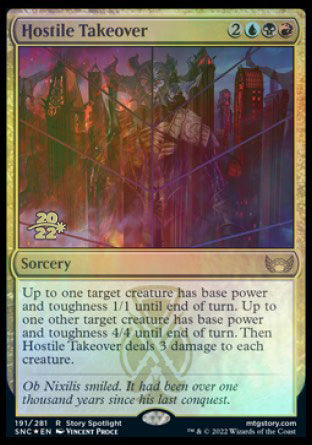 Hostile Takeover [Streets of New Capenna Prerelease Promos] MTG Single Magic: The Gathering | Red Claw Gaming