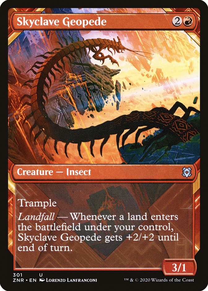 Skyclave Geopede (Showcase) [Zendikar Rising] MTG Single Magic: The Gathering | Red Claw Gaming