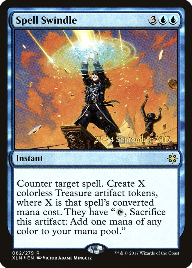 Spell Swindle [Ixalan Prerelease Promos] MTG Single Magic: The Gathering | Red Claw Gaming