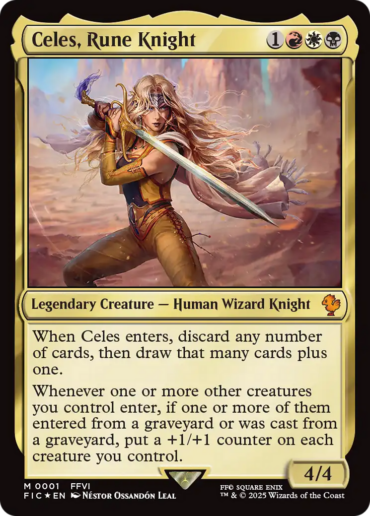 Celes, Rune Knight (0001) [FINAL FANTASY Commander] MTG Single Magic: The Gathering | Red Claw Gaming