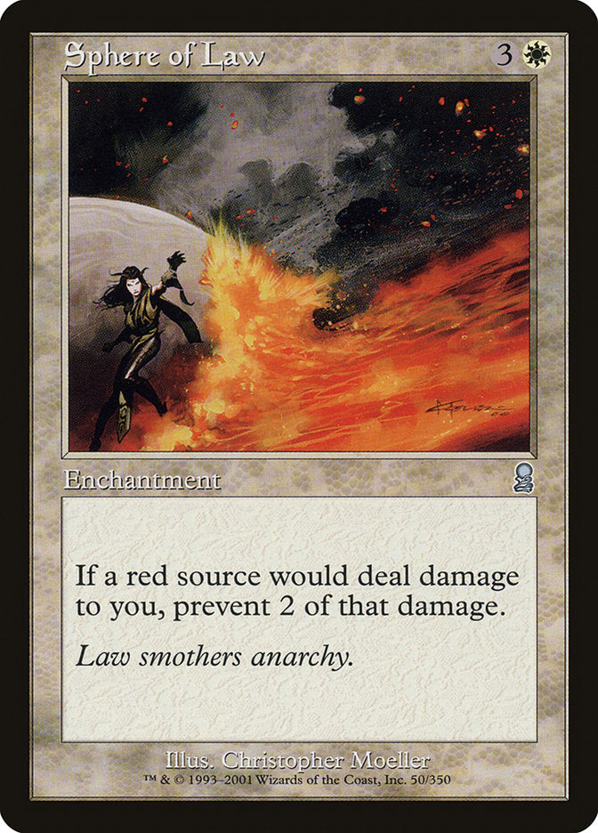 Sphere of Law [Odyssey] MTG Single Magic: The Gathering | Red Claw Gaming