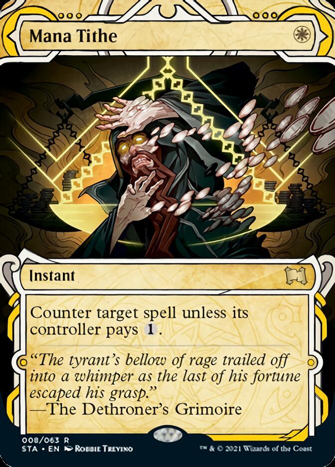 Mana Tithe (Foil Etched) [Strixhaven: Mystical Archive] MTG Single Magic: The Gathering | Red Claw Gaming