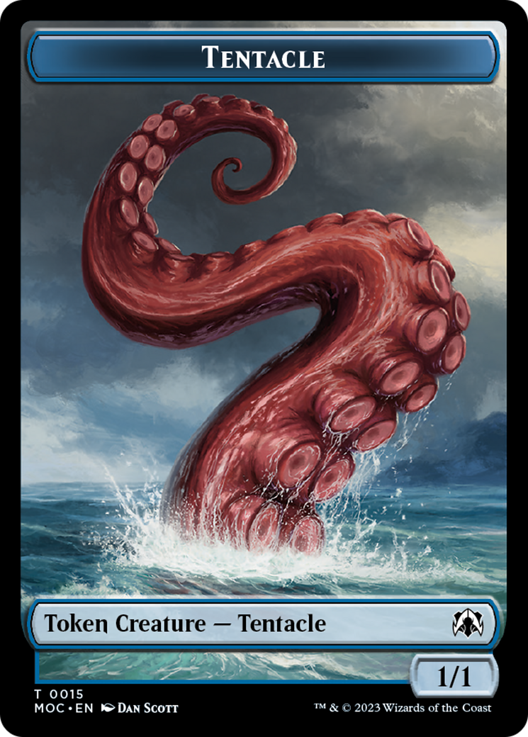 Tentacle // Human (26) Double-Sided Token [March of the Machine Commander Tokens] MTG Single Magic: The Gathering | Red Claw Gaming