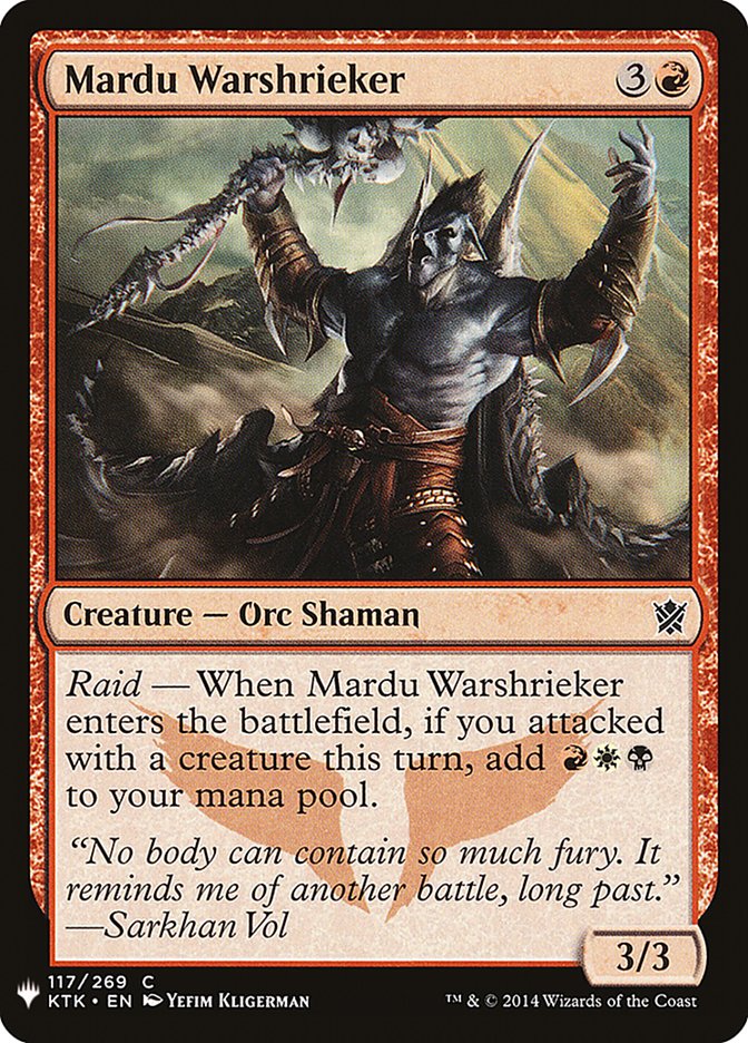 Mardu Warshrieker [Mystery Booster] MTG Single Magic: The Gathering | Red Claw Gaming