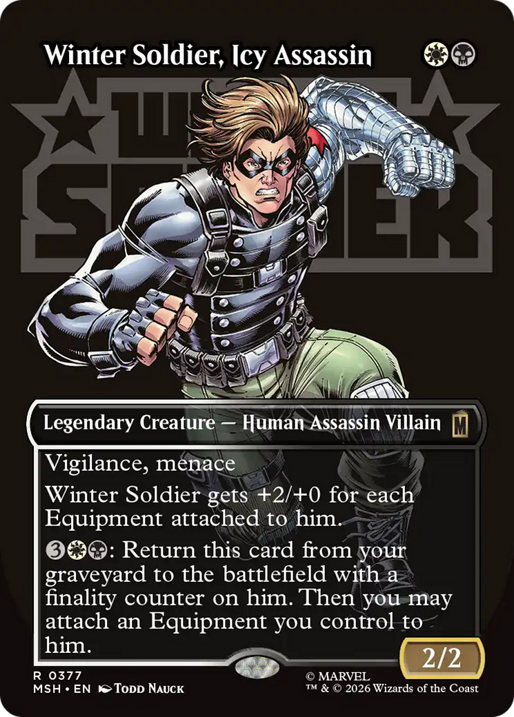Winter Soldier, Icy Assassin (Borderless) [Marvel Super Heroes] | Red Claw Gaming
