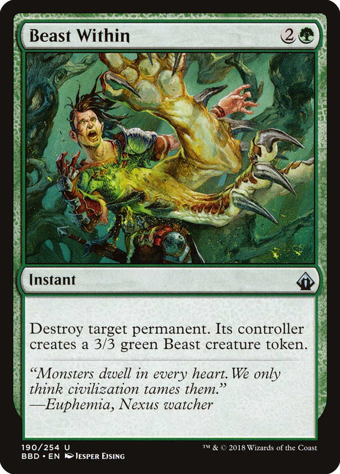 Beast Within [Battlebond] MTG Single Magic: The Gathering | Red Claw Gaming