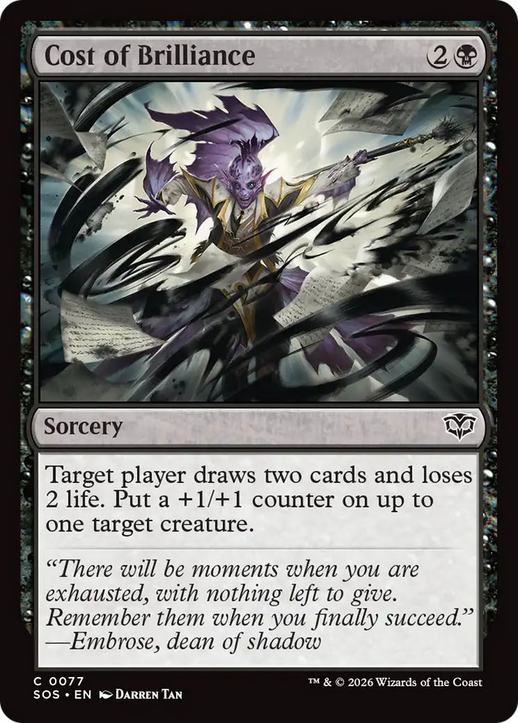 Cost of Brilliance [Secrets of Strixhaven] MTG Single Magic: The Gathering | Red Claw Gaming