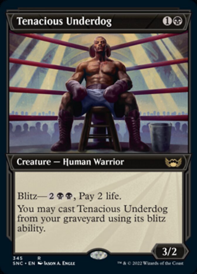 Tenacious Underdog (Showcase Art Deco) [Streets of New Capenna] MTG Single Magic: The Gathering | Red Claw Gaming
