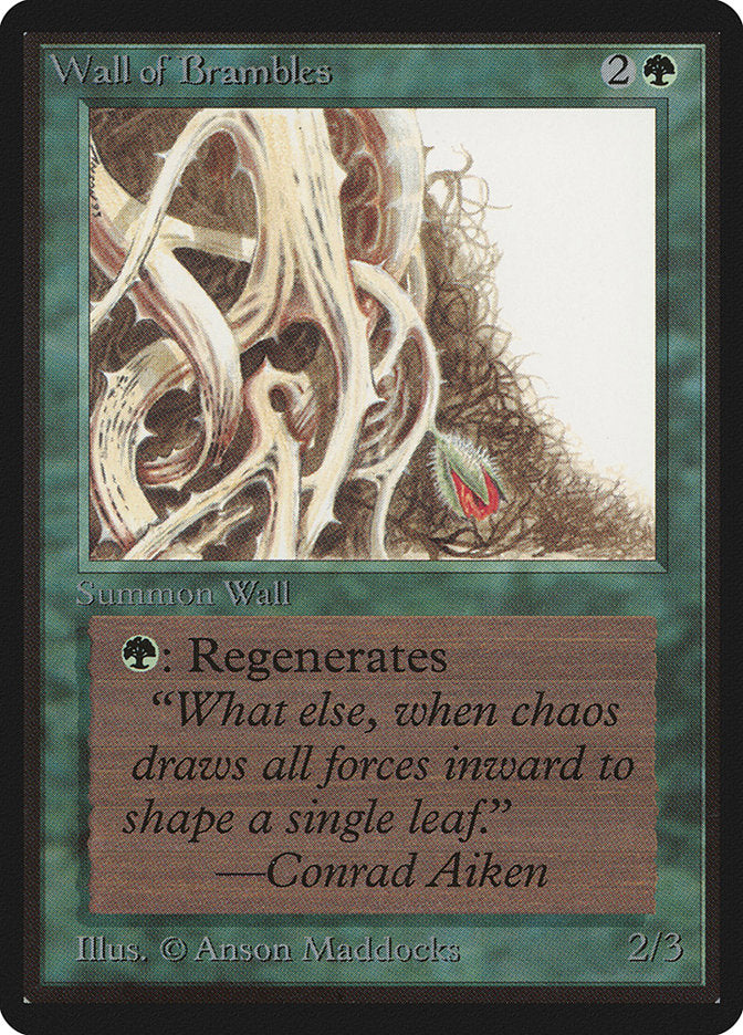 Wall of Brambles [Beta Edition] MTG Single Magic: The Gathering | Red Claw Gaming