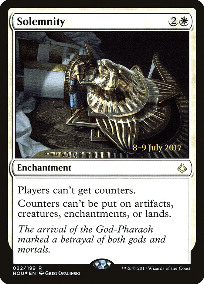 Solemnity [Hour of Devastation Prerelease Promos] MTG Single Magic: The Gathering | Red Claw Gaming