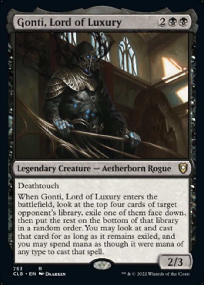 Gonti, Lord of Luxury [Commander Legends: Battle for Baldur's Gate] MTG Single Magic: The Gathering | Red Claw Gaming