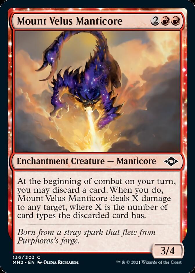 Mount Velus Manticore [Modern Horizons 2] MTG Single Magic: The Gathering | Red Claw Gaming