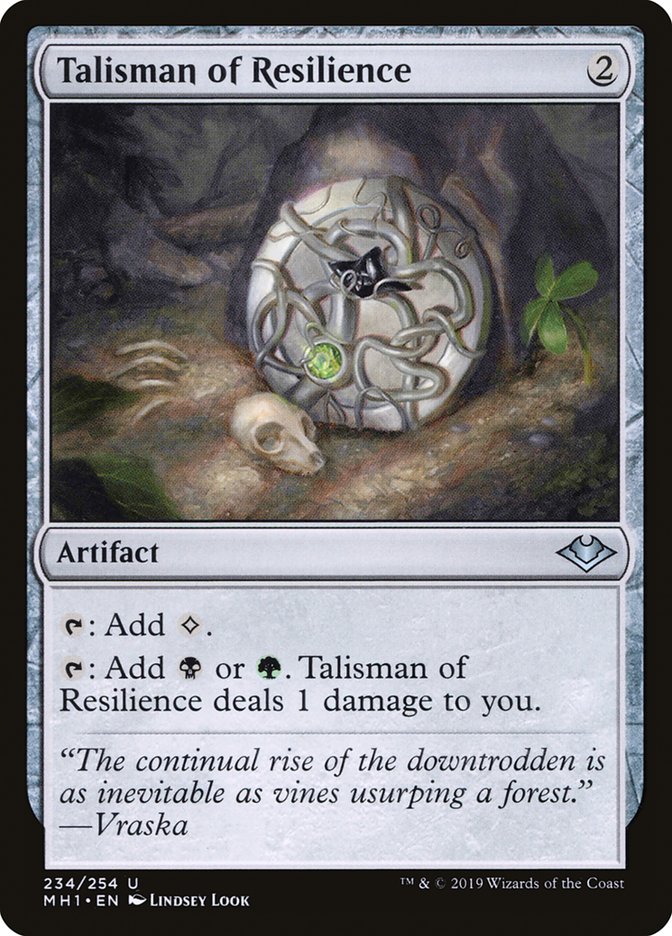 Talisman of Resilience [Modern Horizons] MTG Single Magic: The Gathering    | Red Claw Gaming