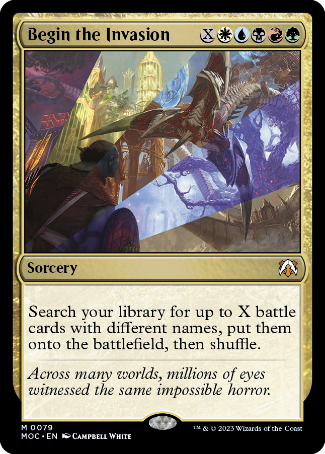 Begin the Invasion [March of the Machine Commander] MTG Single Magic: The Gathering | Red Claw Gaming