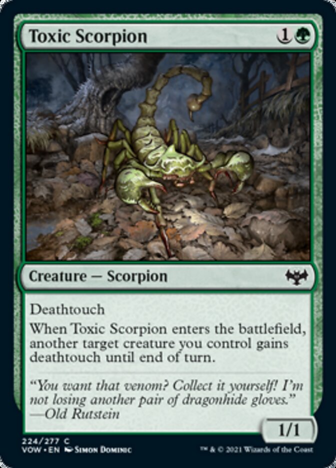 Toxic Scorpion [Innistrad: Crimson Vow] MTG Single Magic: The Gathering | Red Claw Gaming