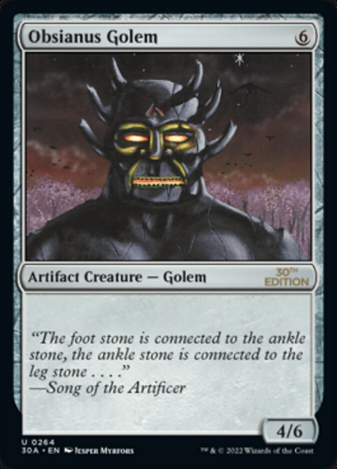 Obsianus Golem [30th Anniversary Edition] MTG Single Magic: The Gathering | Red Claw Gaming