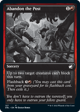 Abandon the Post [Innistrad: Double Feature] MTG Single Magic: The Gathering | Red Claw Gaming