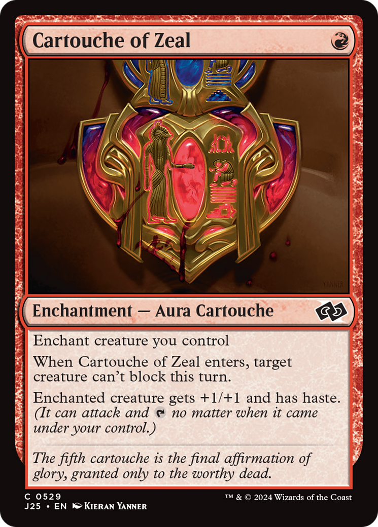 Cartouche of Zeal [Foundations Jumpstart] MTG Single Magic: The Gathering | Red Claw Gaming