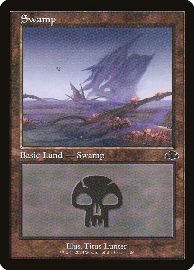 Swamp (406) (Retro) [Dominaria Remastered] MTG Single Magic: The Gathering | Red Claw Gaming
