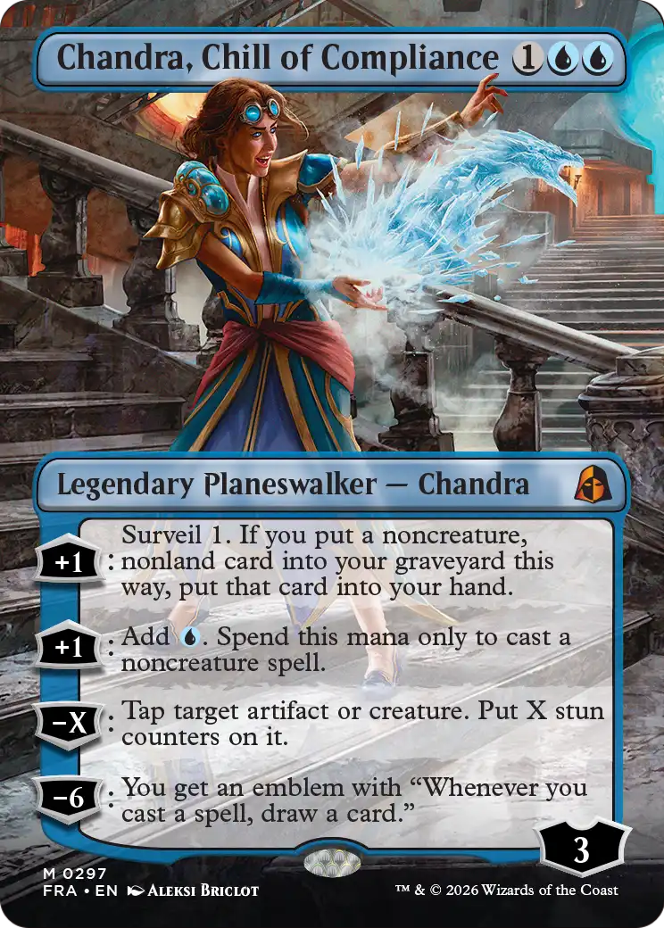 Chandra, Chill of Compliance (Borderless) [Reality Fracture] | Red Claw Gaming