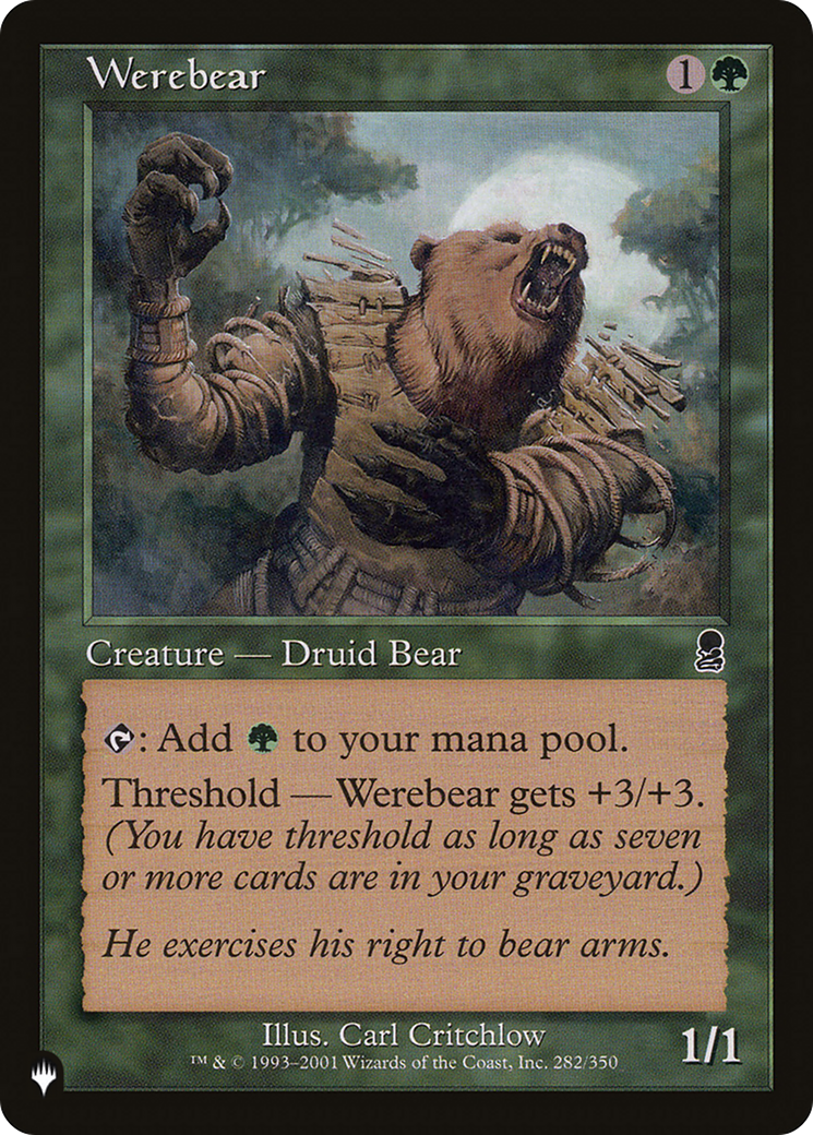 Werebear [The List] MTG Single Magic: The Gathering | Red Claw Gaming