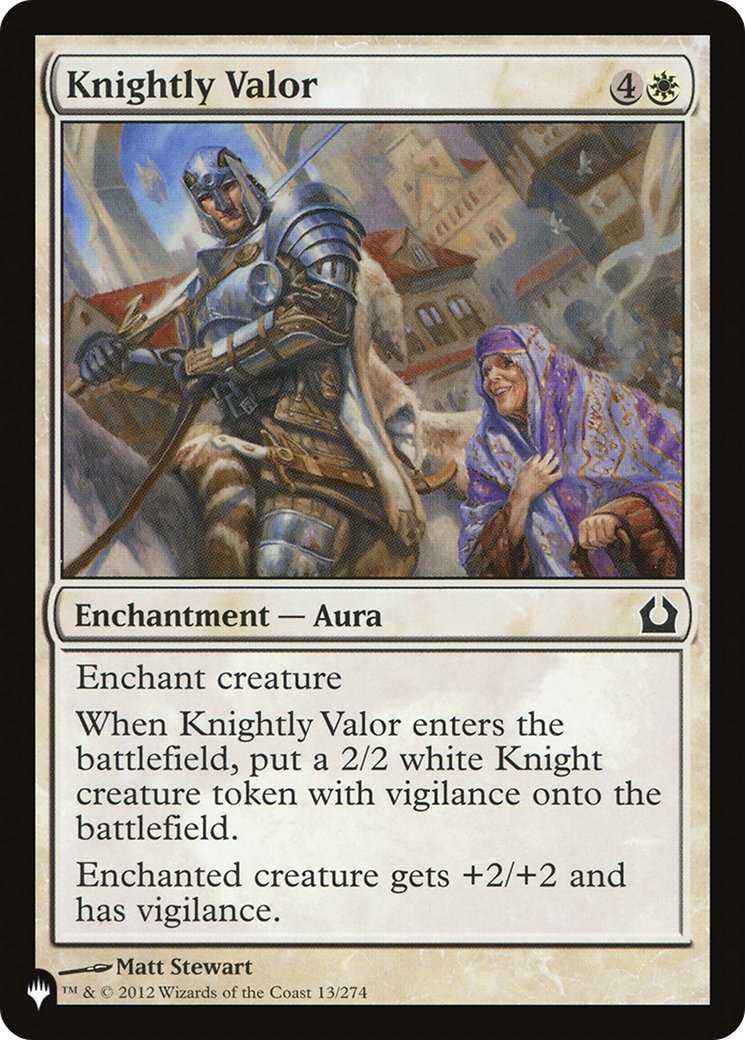 Knightly Valor [The List] MTG Single Magic: The Gathering | Red Claw Gaming
