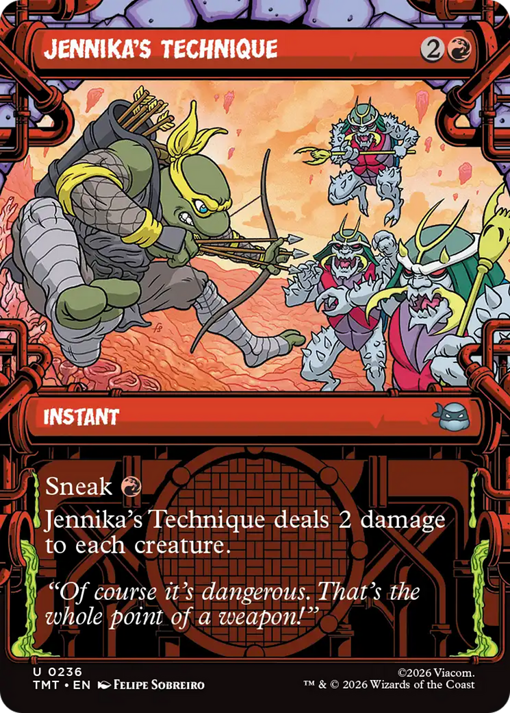 Jennika's Technique (Showcase) [Teenage Mutant Ninja Turtles] MTG Single Magic: The Gathering | Red Claw Gaming